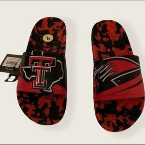 NWT Texas Tech Red Raiders Slides Sandals Men's Size 9